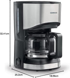 KENWOOD DRIP COFFEE MAKER 6 CUPS BKMETAL CMM05.000BM