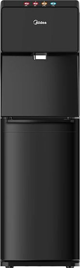 Midea Water Dispenser, Front-Standing/Bottle-Loading, Touchless, Hot & Cold, Black