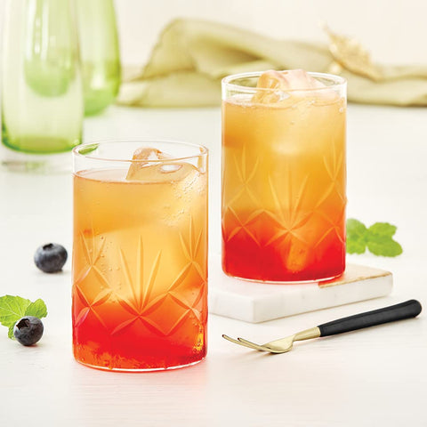 Borosil Meadow Vision Glass Tumbler Set of 6 – 350 ml