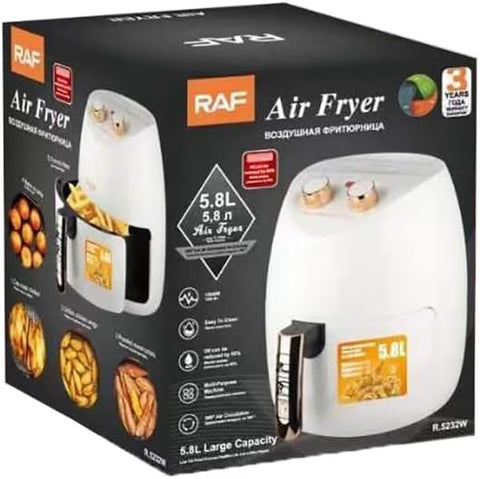RAF Air Fryer - 5.8 L - 1500 W - White