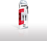 Buy Energizer USB-C/C2.0 Cable, 1.2 m, Black Online in Be3ah Kuwait