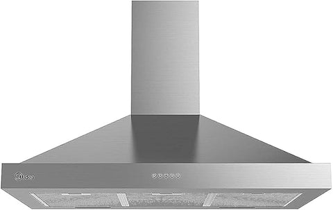 Midea Built-in P-Type Hood, 90cm, 4-Speed, Stainless Steel