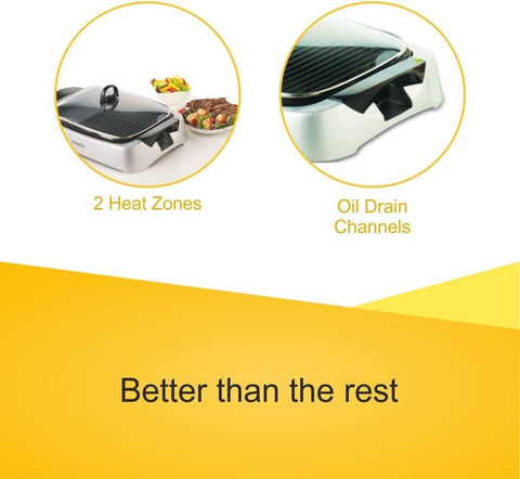 Kenwood Health Grill 2000W Silver - HG266