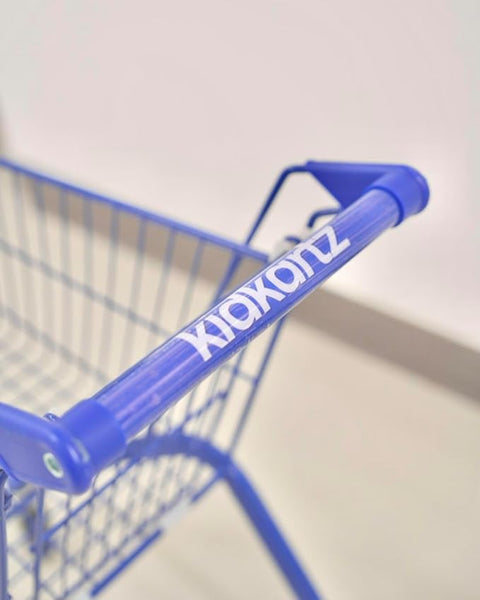 KidKartz Metal Shopping Cart for Kids, Blue