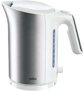 Braun 3000W Electric Kettle, White, 1.7 Liters