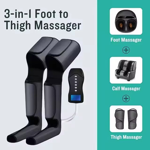 Rechargeable Cordless 360° Air Compression Leg Massager