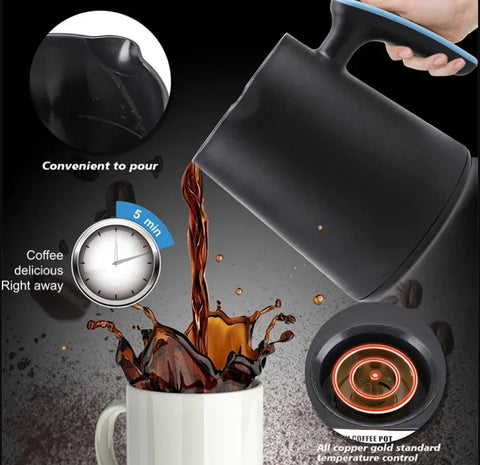 RAF 600W 500ml Portable Turkish Coffee & Tea Maker Pot with One-Touch Operation & Easy to Clean Design