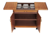 Wansa 3DTSLLB, Food Warmer Trolley with Teak Finish – 360W