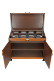 Wansa 4DTLL, Food Warmer Trolley with Teak Finish – 4 Dishes