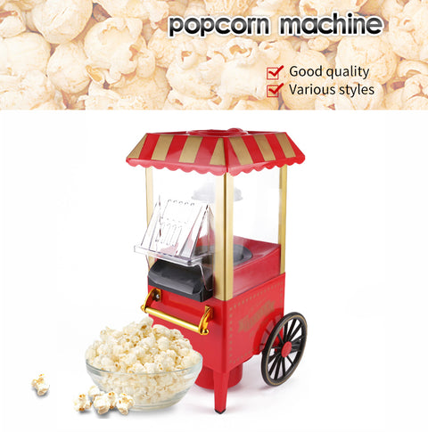 Retro Hot Air Popcorn Maker Machine - 1200W