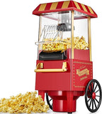 Retro Hot Air Popcorn Maker Machine - 1200W