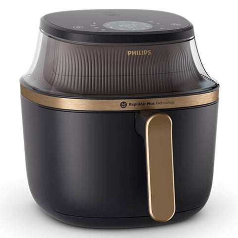 Philips Airfryer NA332/09 – 6.2L Capacity, 1700W RapidAir Plus, 16 Cooking Functions, Black