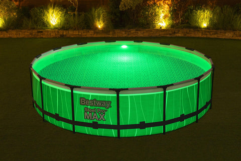 Bestway Frame Pool Set with Filter Pump, Ladder, Cover and Light 4.57 m x 1.07 m