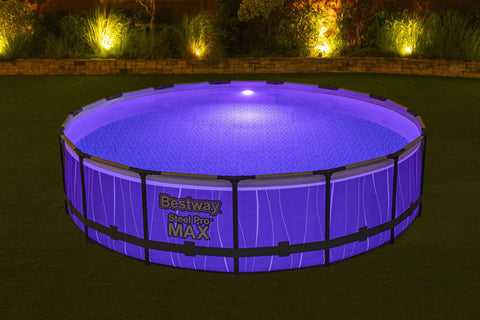 Bestway Frame Pool Set with Filter Pump, Ladder, Cover and Light 4.57 m x 1.07 m