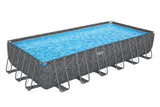 Bestway Rectangular Ultra Frame Pool Set 7.32M x 3.66M x 1.32M with Sand Filter Pump, Ladder & Cover