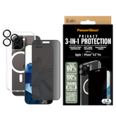 PanzerGlass® B1294+P2864+1284, 3-in-1 Privacy Protection Bundle PG Ultra Wide Fit Privacy SP | Hoops™ | HardCase for iPhone 16 Pro Max