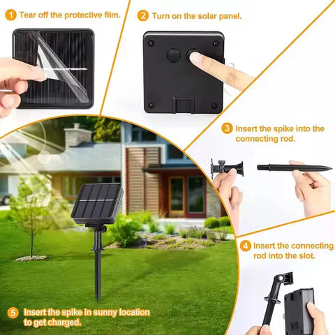 5M Solar LED Rope Decorative Light with 100 LEDs, 8 Lighting Modes, IP67 Waterproof & Auto On/Off Sensor for Outdoor Garden & Balcony Decor