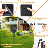 5M Solar LED Rope Decorative Light with 100 LEDs, 8 Lighting Modes, IP67 Waterproof & Auto On/Off Sensor for Outdoor Garden & Balcony Decor