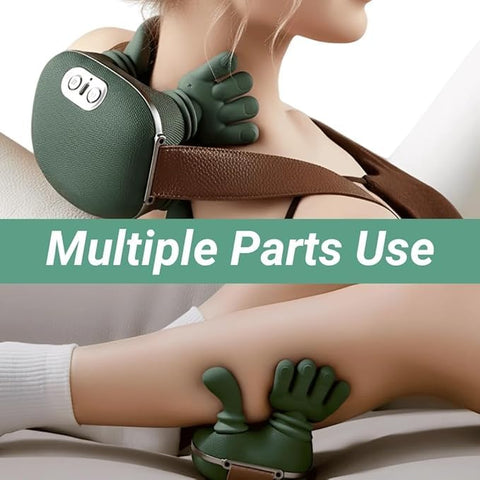 Black Bull Massage for Shoulder, Neck, Lower Abdominal, and Shoulder Massager with Heat Deep