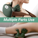 Black Bull Massage for Shoulder, Neck, Lower Abdominal, and Shoulder Massager with Heat Deep