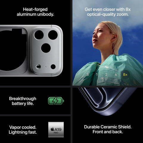 Apple iPhone 17 Pro Max, 12GB RAM, 6.9" - eSIM