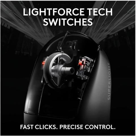 Logitech PRO X SUPERLIGHT 2c Compact Wireless Gaming Mouse - Black