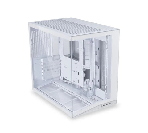 LIAN LI O11 Dynamic Mini V2 ATX Mid Tower Gaming Case - White (Fans Not Included)