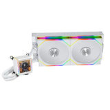 LIAN LI GALAHAD II LCD 280mm Liquid CPU Cooler with TL 140 Wireless Fans - White