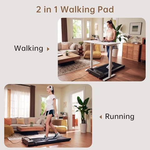 KingSmith R3 Walking Pad Foldable Treadmill with Max speed 6km/h & 1HP Brushless Motor