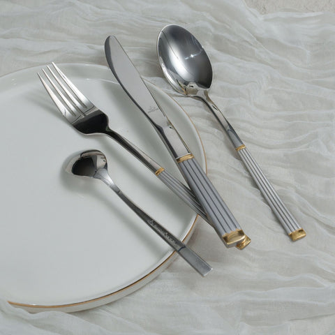 Arshia TM287GS-3090, Cutlery Set 86pcs – Gold & Silver Finish