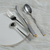 Arshia TM287GS-3090, Cutlery Set 86pcs – Gold & Silver Finish
