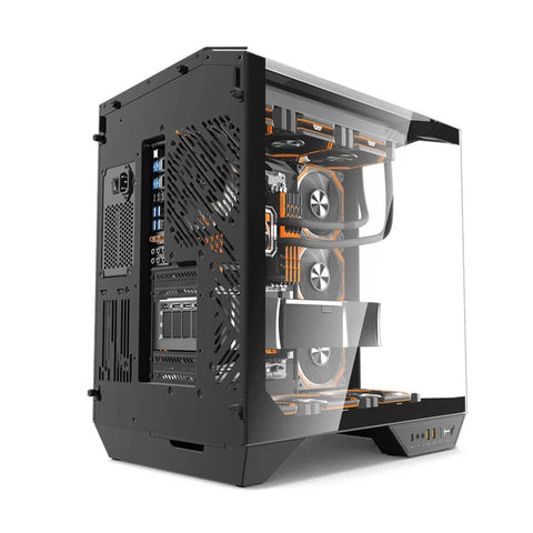 DarkFlash DY470 ATX Mid Tower Gaming Case - Black (4 ARGB Fans Included)