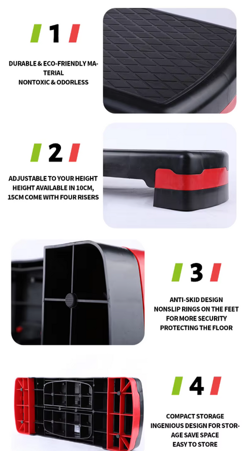 Adjustable Aerobic Stepper, Durable, Versatile, and Essential for Fitness