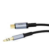 WiWU Legend USB-C to 3.5mm Audio Converter 1.5m – Hi-Fi DAC Lossless Sound Cable