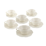 Porcelain Tea Cups set - 6pcs - 220mm