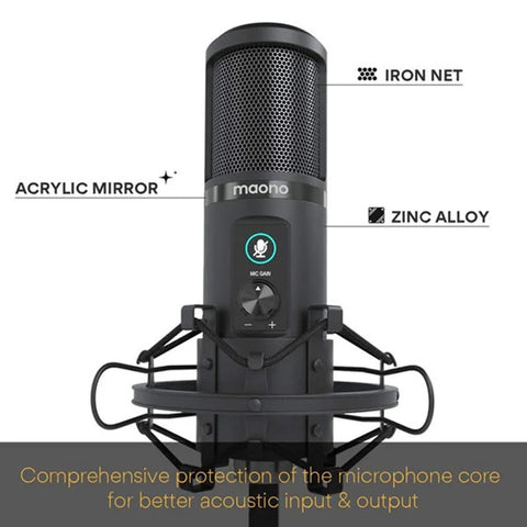 Maonocaster AU-PM421 USB Microphone Kit With One-Touch Mute