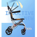 Lightweight Foldable Travel Wheelchair - (80 × 52 × 93 CM)