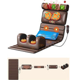 5-in-1 Full-Body Heated Massage Mat with Shiatsu Neck & Shoulder Massage