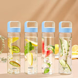 Borosil Borosilicate Glass Water Bottle with Leakproof Airtight Lid, Fridge Safe Wide Mouth Clear Bottle