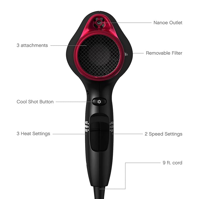 Panasonic nanoe Hair Dryer2000W3Nozzles Panasonic nanoe Hair Dryer2000W3Nozzles