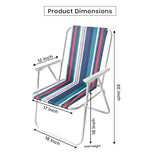 Folding Beach Chair with Arm Rest - K2660