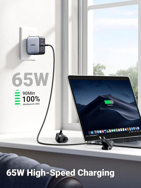 UGREEN GaN 65W Fast Charger (3-Port) CD296