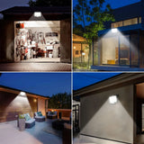 KKF Solar-Powered LED Security Wall Light with Motion Sensor & Remote Control, 120° Wide-Angle Detection, 20㎡ Illumination Coverage & Waterproof Design for Outdoor Use