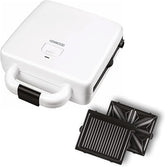 Kenwood 3-in-1 Sandwich Maker 1300W with Grill and Waffle Plates – White