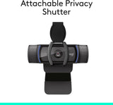Logitech, C920S HD Pro Webcam with Privacy Shutter