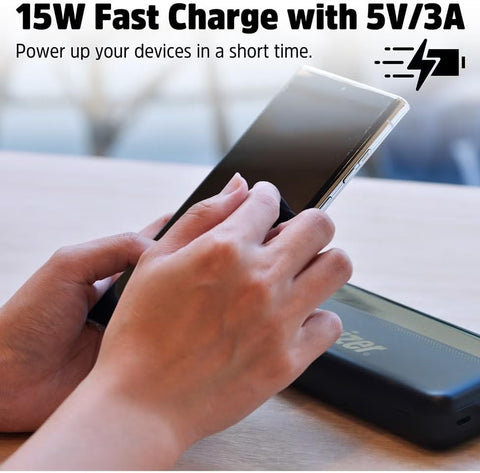 Buy Energizer UE10050CC_BK, 10000 mAh, 15W Max Rapid Charging Power Bank - Black Online in Be3ah Kuwait