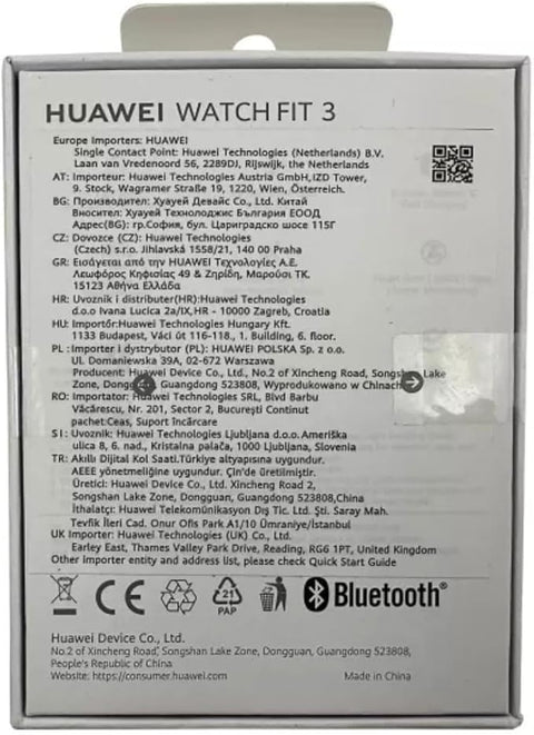 Huawei Watch Fit 3 Grey (Space Grey) Solo-B19T