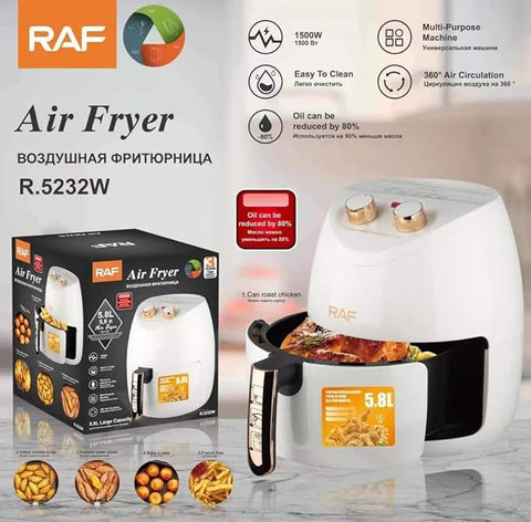 RAF Air Fryer - 5.8 L - 1500 W - White