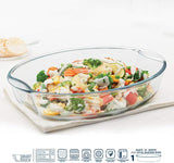 Borosil EasyGrip Oval Baking Dish – 2.5 L
