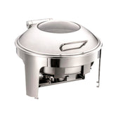 Round Chafing Dish with Mechanical Damping - 6L